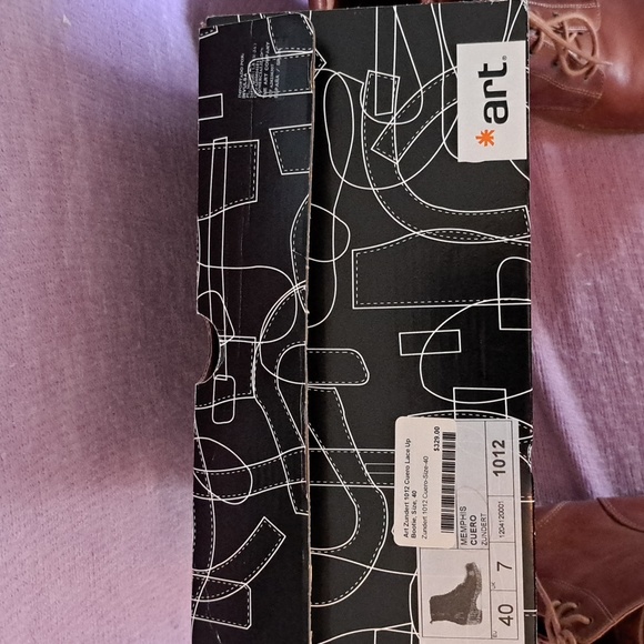 Art Zundert 1012 Cuero Lace up zipper boots - Picture 6 of 10